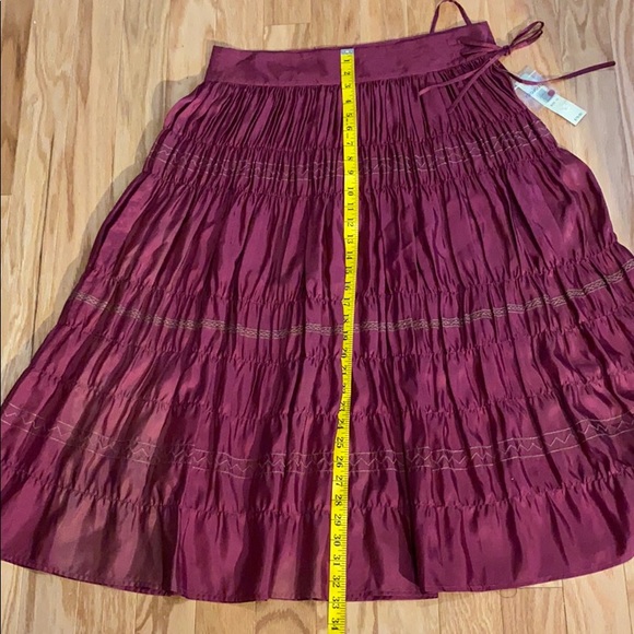 Ideology Budapest boho 100% silk skirt size 10 - Picture 7 of 12